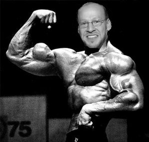 image of me when I took Mr. Olympia title in 1998