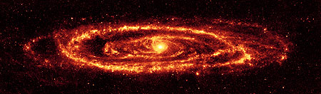 infrared image of M31