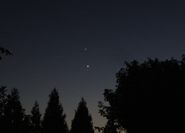 image of Venus and Jupiter from August 31, 2005