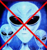 image of grey aliens with a red X through them
