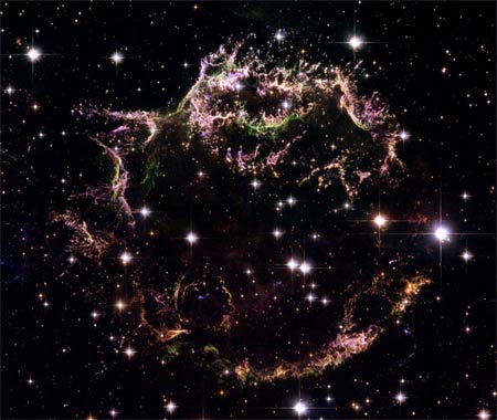 Hubble image of the supernova Cas A