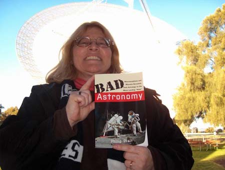 my book at Parkes with Carolyn Collins Petersen