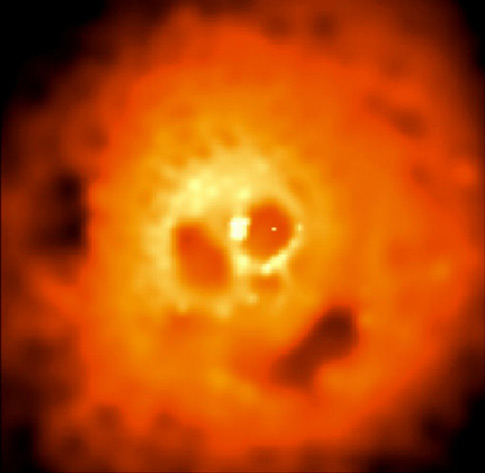 Chandra image of the Perseus cluster, looking like a giant skull