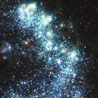 close up of a star cluster