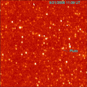 image of Pluto as seen by New Horizons