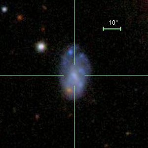 Galaxy Zoo image of a starburst galaxy