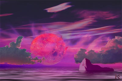artist conception of the sky from planet Gliese 581c