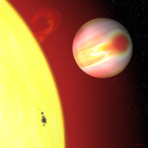 artist's conception of the planet HD189733b