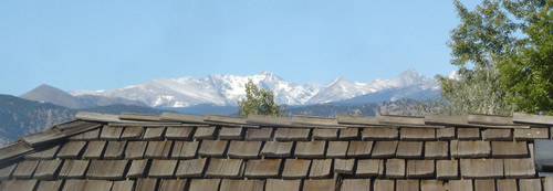 snow on the Rockies