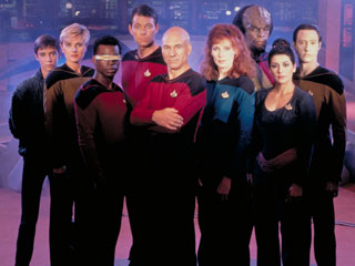 Crew of the USS Enterprise from Star Trek: The Next Generation