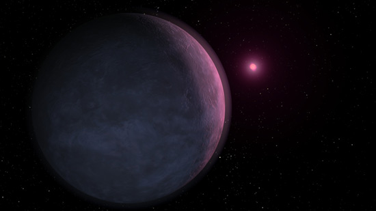 Artist's conception of the newly found tiny system