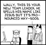 Panel from a Dilbert strip