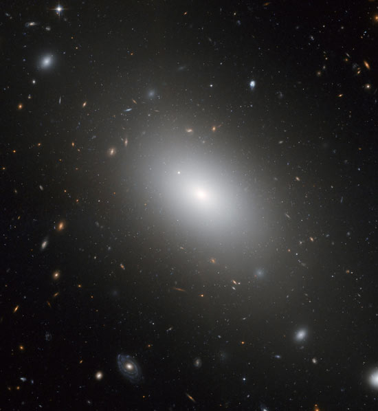 Hubble picture of elliptical galaxy NGC 1132