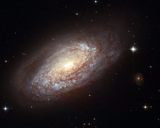Hubble picture of galaxy NGC 2397 with a supernova