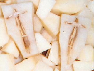 Picture of Jesus in a potato