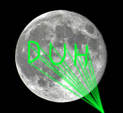 Rolling ROck beer advertising on the Moon?