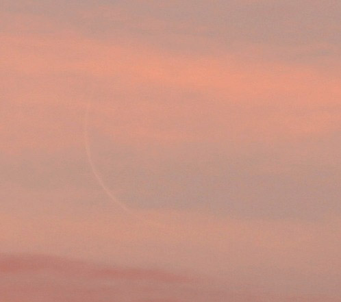 Very thin crescent Moon from Martin Elsässer