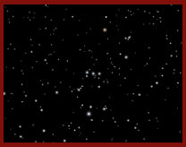 Drawing of Orion when the sky brightness limit is magnitude 6