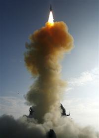 DoD image of the launch of the missile that did the deed