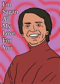 Picture of Carl Sagan Valentine