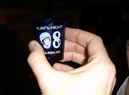 Yuri's Night shotglass