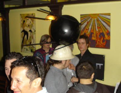 Pictuyre of a guy wearing a Sputnik hat
