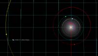 image of map of Hale-Bopp and Jupiter