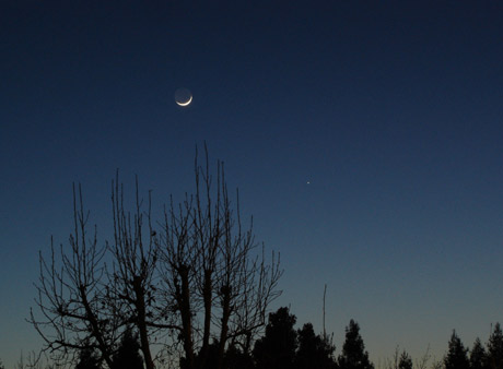 Mercury and the Moon