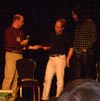 Me giving Penn and Teller their plaques