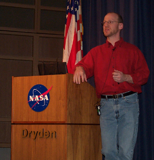 Dr. Plait at NASA's Dryden Flight Research Center